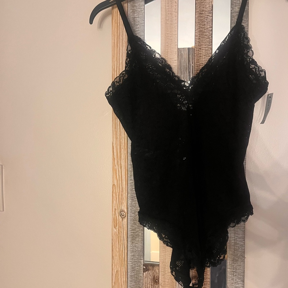 Black Lace Bodysuit S NWTT